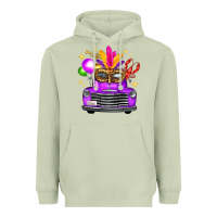 Matcha mardi gras truck leopard mask Heavyweight Hoodie - FaDigitalArtStudio