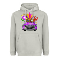 Mardi Gras Truck Leopard Mask Heavyweight Hoodie | Teevron