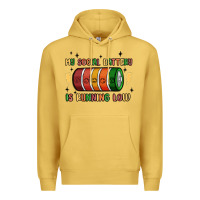 Antique Gold social battery Premium Hoodie - MaliasSmallBusiness