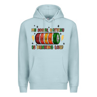 Blue Mist social battery Premium Hoodie - MaliasSmallBusiness