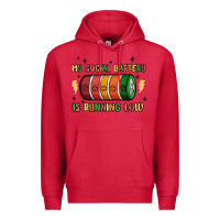 Cardinal social battery Premium Hoodie - MaliasSmallBusiness