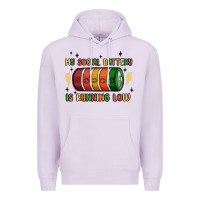 Lilac social battery Premium Hoodie - MaliasSmallBusiness