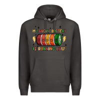Smoke social battery Premium Hoodie - MaliasSmallBusiness
