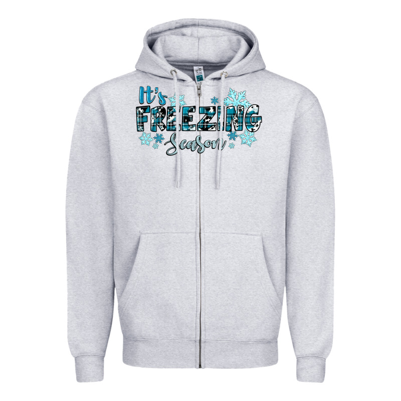 It's Freezing Season Winter Zipper Hoodie by RanaPortraitStore | Teevron
