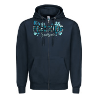 Navy it's freezing season winter Zipper Hoodie - RanaPortraitStore