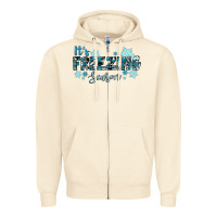 Sandshell it's freezing season winter Zipper Hoodie - RanaPortraitStore