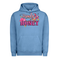 Pigment Pebble Blue howdy honey Urban Hoodie - MaliasSmallBusiness