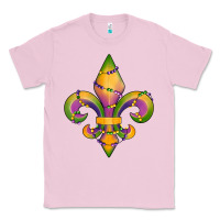 Bubblegum Pink mardi gras fleur de lis Classic Tee - RanaPortraitStore