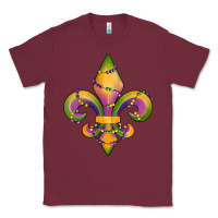 Burgundy mardi gras fleur de lis Classic Tee - RanaPortraitStore