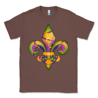 Chestnut mardi gras fleur de lis Classic Tee - RanaPortraitStore