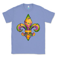 Colony Blue mardi gras fleur de lis Classic Tee - RanaPortraitStore