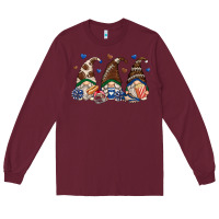 Burgundy football gnomes Long Sleeve Tee - Zillion Design Studio
