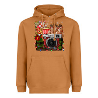Meerkat Christmas Santa Vintage Camera Heavyweight Hoodie - FaDigitalArtStudio