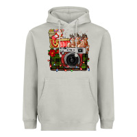 Moon Dust Christmas Santa Vintage Camera Heavyweight Hoodie - FaDigitalArtStudio