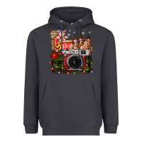 Smoke Christmas Santa Vintage Camera Heavyweight Hoodie - FaDigitalArtStudio