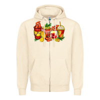 Sandshell crawfish coffee cups Zipper Hoodie - Zillion Design Studio