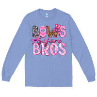 Colony Blue bows before bros Long Sleeve Tee - texasbilliewilder