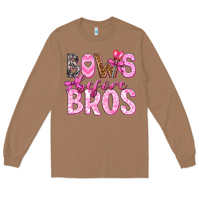 Bows Before Bros Long Sleeve Tee by texasbilliewilder | Teevron