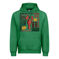 Emerald crawfish junkie Urban Hoodie - MaliasSmallBusiness