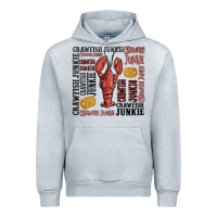 Heather Grey crawfish junkie Urban Hoodie - MaliasSmallBusiness