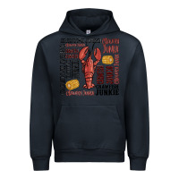 Navy crawfish junkie Urban Hoodie - MaliasSmallBusiness