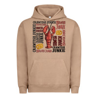 Pigment Burro crawfish junkie Urban Hoodie - MaliasSmallBusiness