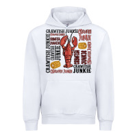 White crawfish junkie Urban Hoodie - MaliasSmallBusiness