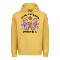 Antique Gold you are exactly where you need to be Premium Hoodie - MaliasSmallBusiness