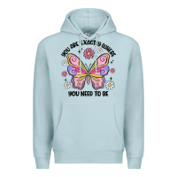 Blue Mist you are exactly where you need to be Premium Hoodie - MaliasSmallBusiness