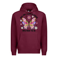 Burgundy you are exactly where you need to be Premium Hoodie - MaliasSmallBusiness