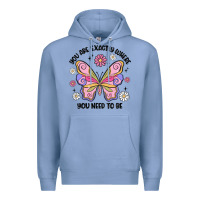 Colony Blue you are exactly where you need to be Premium Hoodie - MaliasSmallBusiness