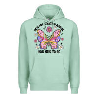 Seafoam you are exactly where you need to be Premium Hoodie - MaliasSmallBusiness