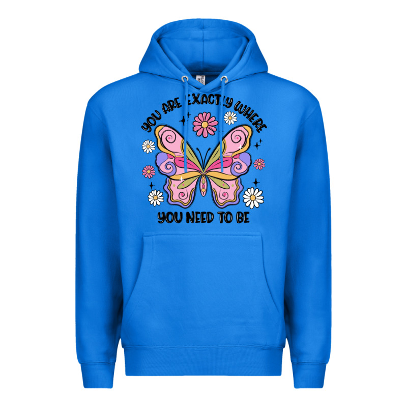You Are Exactly Where You Need To Be Premium Hoodie by MaliasSmallBusiness | Teevron