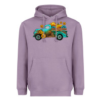 Lavender farm truck with sunflower Heavyweight Hoodie - HRA Design Shop