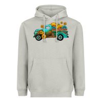 Moon Dust farm truck with sunflower Heavyweight Hoodie - HRA Design Shop