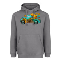 Storm farm truck with sunflower Heavyweight Hoodie - HRA Design Shop