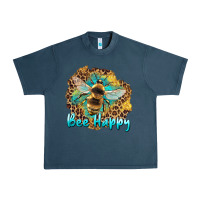 Midnight Navy bee happy Urban Heavy Tee - Artiststas