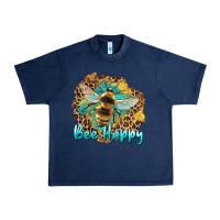 Navy bee happy Urban Heavy Tee - Artiststas
