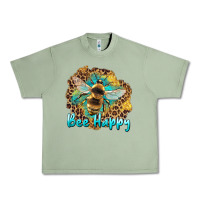 Oil Green bee happy Urban Heavy Tee - Artiststas