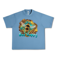 Pebble Blue bee happy Urban Heavy Tee - Artiststas