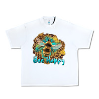 White bee happy Urban Heavy Tee - Artiststas