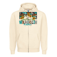Sandshell wranglin mama Zipper Hoodie - texasbilliewilder