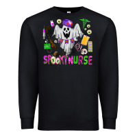 Black spooky nurse Premium Sweatshirt - AdoDesignShop