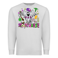 Dove Grey spooky nurse Premium Sweatshirt - AdoDesignShop