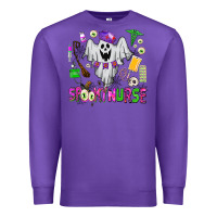 Purple spooky nurse Premium Sweatshirt - AdoDesignShop