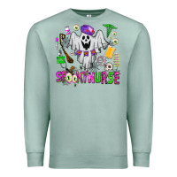 Seafoam spooky nurse Premium Sweatshirt - AdoDesignShop
