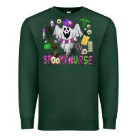 Sports Green spooky nurse Premium Sweatshirt - AdoDesignShop
