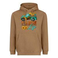 Toasted Coconut farm truck  farm life with sunflower Heavyweight Hoodie - HRA Design Shop