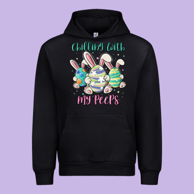 Chilling With My Peeps Urban Hoodie Designed By Maliassmallbusiness