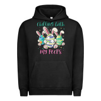 Pigment Black chilling with my peeps Urban Hoodie - MaliasSmallBusiness